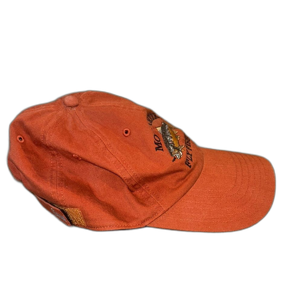Simms Mossy Creek Fly Fishing Embroidered Trout Cap Orange Black Mens Unisex - Picture 4 of 7